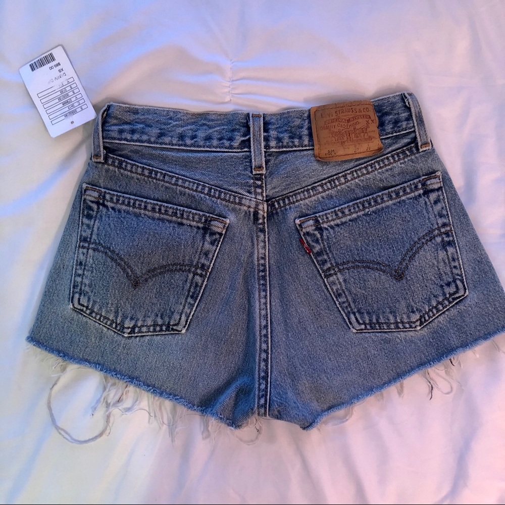 Levi’s x Urban Renewal High Waisted Denim Shorts